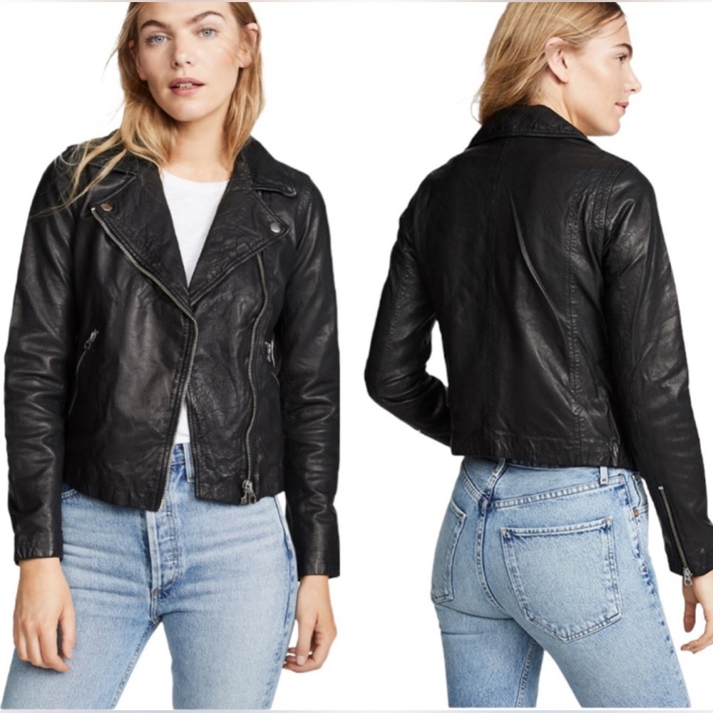 Madewell Leather Moto Biker Jacket‎ | Size XXS | NWOT
